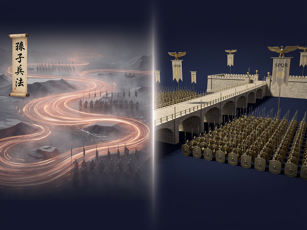 Eastern Strategy vs. Western Force: Sun Tzu and Caesar on the Art of War