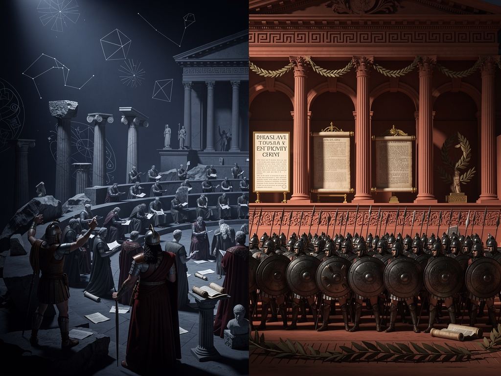 Greek and Roman: Two Civilizations, One Contradiction